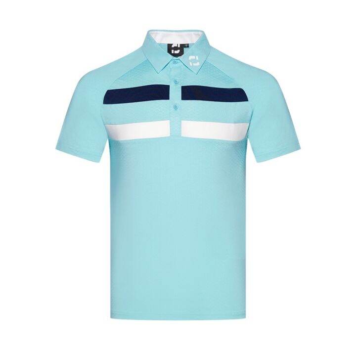 new-fj-เสื้อโปโลแขนสั้นลําลอง-สีตัดกัน-แฟชั่นฤดูร้อน-สําหรับผู้ชาย-เหมาะกับการเล่นกีฬากอล์ฟกลางแจ้ง