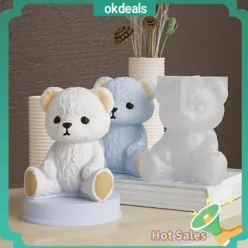 1pc 3D Teddy Bear Silicone Mold Ice Cube Making For Dessert Coffee Milk  Little Bear Ice Cube Ice Silicone Maker Mold Splash-Proof And Easy To Fall  Off