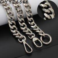 1-5pcs silver 19mm thick Aluminum chain Light weight bags strap bag parts DIY handles easy matching Accessory Handbag Straps Bag