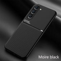 Samsung Galaxy S23 5G/S23 Plus 5G/S23 Ultra 5G Case,RUILEAN Fashionable Moire Embedded Iron Plate Ring-free Bracket Phone Case (Compatible with Magnetic Car) for Galaxy S23 5G/S23 Plus 5G/S23 Ultra 5G