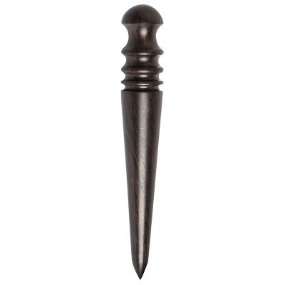 Wooden Leather Burnisher Tool - Tapered Edge Slicker Features 4 Grooves for Burnishing of Various Leather Thicknesses
