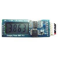 CHARGERY BM6 LCD แสดงเครื่องวัดพลังงานกระแสไฟฟ้าพร้อมหน้าจอแผงวงจรเตือนโมดูลอินดิเคเตอร์2S 3S 4S 5S 6S Li-Ion แพ็คเซลล์สเก็ตบอร์ดชิ้นส่วน LiPo ชีวิต