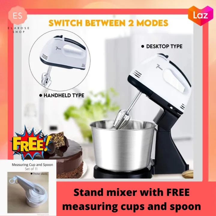 Elarose. Scarlett 7 Speed Hand Mixer with Stand Mixer With Stainless