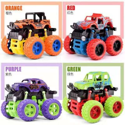 baby toyMonster Truck 360 Degree Flipping Car Inertia Friction Power SUV Diecast Outdoor Toys For Children Boys Birthday Giftchildren car toy inertia off-road vehicle simulation stunt rocking car toy