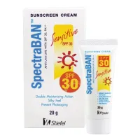 ? SpectraBAN Sensitive SPF30 สเป็คตร้าแบน ครีมกันแดด สำหรับผิวเป็นสิ ว ซึมเร็ว ไม่มัน ไม่อุดตัน ขนาด 20 กรัม [ New Special Price!! ]