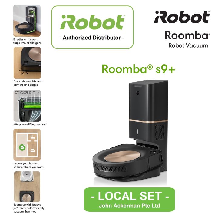 iRobot Roomba s9+ Vacuum Robot Automatic Dirt Disposal Lazada Singapore