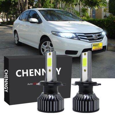 ชุดหลอดไฟหน้า LED P1 12-24V 6000K สีขาว สําหรับ Honda City TMO Year 2008 TO 2014 1 คู่ 2PCS