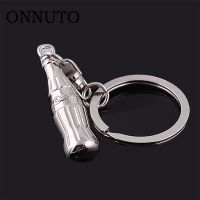 ▫ High Simulation Coke Bottle Keychain Mini Cola Zinc Alloy Metal Silver Plated Key Holder Car Bag Accessories Custom Gift S009