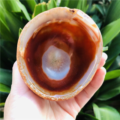 7-8cm Natural crystal agate bowl agate Ashtray crystal ashtray home decoration stones and minerals Healing crystals