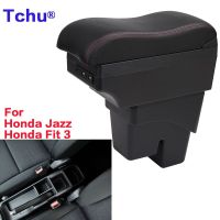 ที่เท้าแขนสำหรับฮอนด้าฟิตสำหรับ Honda Jazz ที่วางแขนแจ็สตู้เก็บของอัตโนมัติที่เท้าแขน2020 3ที่เท้าแขนในรถ2014 2015 2016 2017 2018 2019