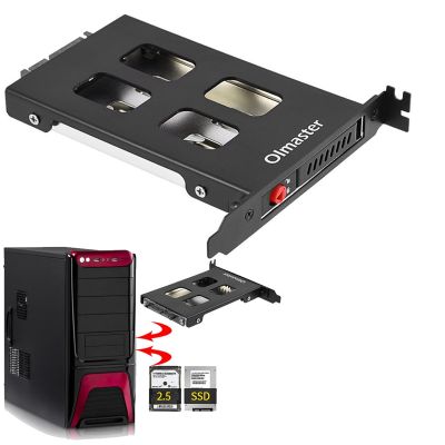 Pci Mobile Rack Enclosure Hard Disk Drive Case Box For 2.5 Inch Sata Hdd Adapter