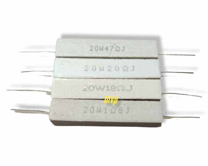 Resistor 20Watt 1R8 18Ohm 20Ohm 47Ohm Resistor 20 watt | Lazada Indonesia
