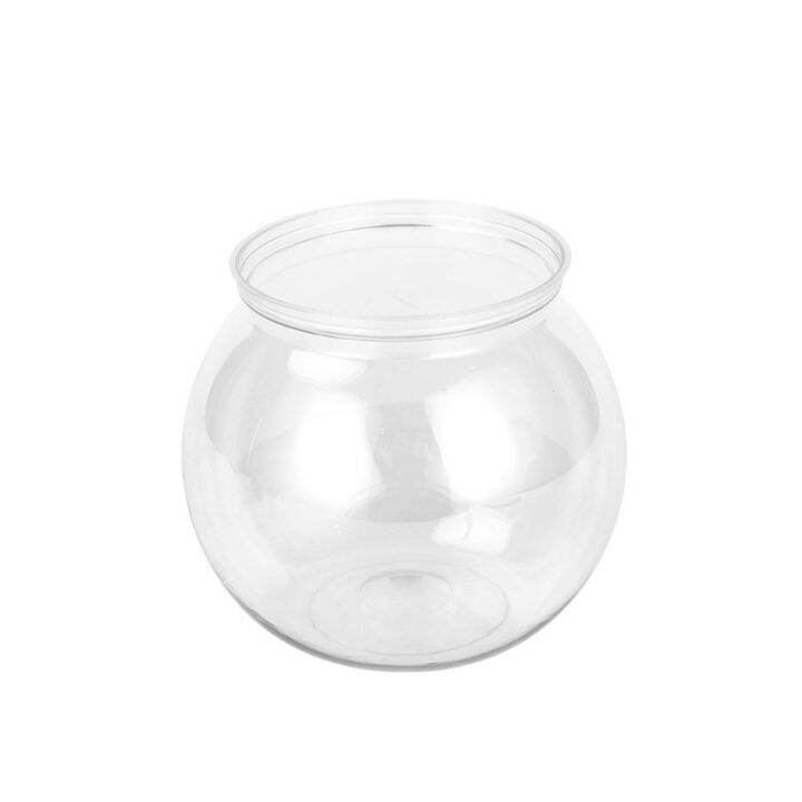 Plastic Fish Bowls Round Aquarium Transparent Fish Keeper Fishbowl One