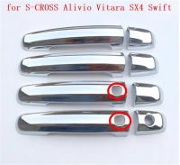 S-CROSS รถซูซูกิสำหรับแผ่นครอบที่จับประตูประตูรถอุปกรณ์ตกแต่งรถยนต์ ABS