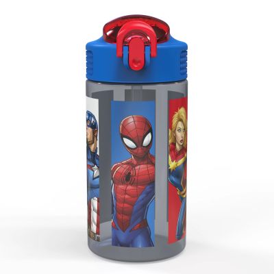 พร้อมส่ง Zak Designs Marvel Comics 16 Ounce Reusable Plastic Water Bottle, The Avengers กระติกน้ำเด็ก