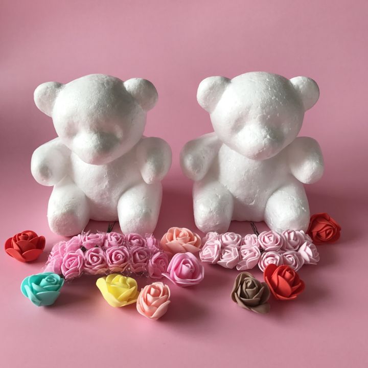 hot-cw-1pcs-15cm-20cm-artificial-flowers-foam-teddy-bear-of-roses-mold-gifts-polystyrene-styrofoam-wedding-valentines-day-present