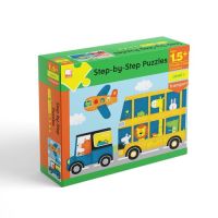Kid Plus สื่อเสริมทักษะ จิ๊กซอว์ Step By Step Puzzle Lv.1 - Transport