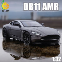 【Rum】1:32 Aston Martin DB11รถโลหะผสมรุ่นเสียงและแสงผลประตู,เครื่องดูดควันและลำต้นสามารถเปิดของเล่นเด็กเด็กของขวัญคอลเลกชันของเล่นดึงกลับ