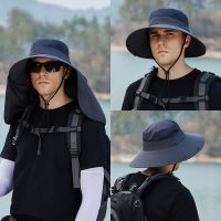 Mens Hats Mesh Breathable Protection Outdoor Hat Climbing Fishing Shawl Guard Cap