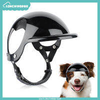 Fashion Dog Helmet Multi-sport Dog Hard Hat with Adjustable Belt Ear Holes Sunproof Rainproof for Small Medium Pets Dogs Outdoor