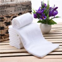 ✱♕☫ 10PC White Ultra Soft Microfiber Fabric Face Towel Hotel Bath Towel Wash Hand Towels Portable Terry Towel Multifunctional Towel