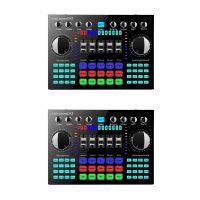 2X K1 Computer Phone Voice Changer HIFI Live Sound Card Mixer Board Streaming Audio Bluetooth 5.0 Universal