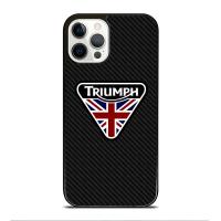 เคสโทรศัพท์คาร์บอนเคสโทรศัพท์มีลายพิมพ์โลโก้มอเตอร์ไซค์ Triumph Iphone 7 8 14บวก12 13มินิ11 12 13 13 13 S21 X Xr Xs สูงสุด Huawei Mate 20 Mate 30 40 Pro P20 P30 P40 Pro Samsung S10 S20 Plus