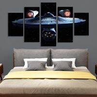 Lizhanmin New Star Trek Movie 5 Piece Canvas Wall Art-ภาพพิมพ์คุณภาพสูงของตัวละครที่คุณชื่นชอบสำหรับตกแต่งบ้าน