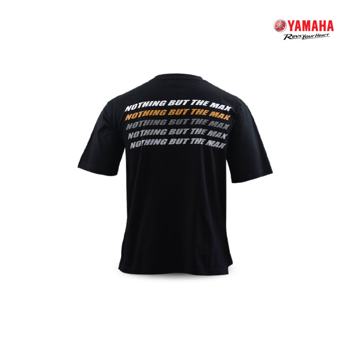 yamaha-เสื้อยืดยามาฮ่า-oversize-สีดำ-พิมพ์ลาย-max-nothing-but-the-max-3-สี