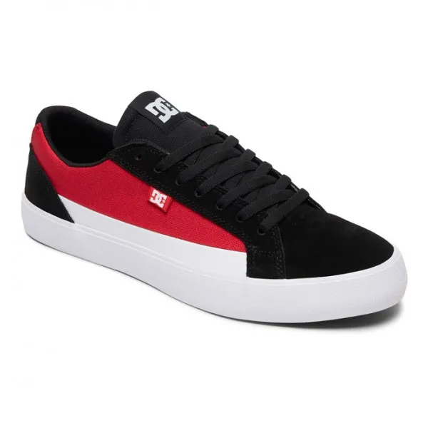 red and white dc shoes