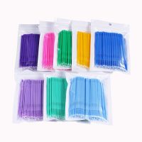 100Pcs/lot Disposable Eyelash Micro Brushes Lash Mascara Swab Eyelashes Extension Brush Lashes Applicator Wands Makeup Tools Kit