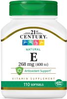 21st Century, Vitamin E 180 mg (400 IU) contains 110 soft capsules. (No.911)