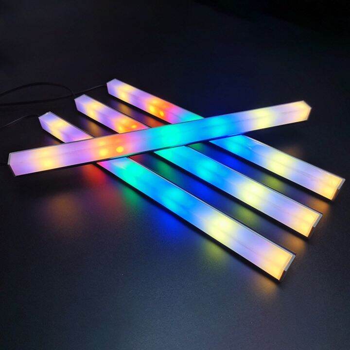 30cm-aluminum-alloy-rgb-pc-case-led-strip-magnetic-computer-light-bar-5v-3pin-small-4pin-argb-motherboard-light-strip-adhesives-tape