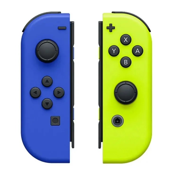 Tay Cầm Nintendo Switch Joy-Con Neon Xanh / Neon Vàng được phối màu với nhau bởi 2 màu xanh nước biển và vàng