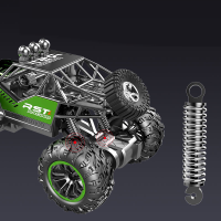 Hot RC Cars รีโมทคอนลรถ Off Road Monster รถบรรทุกโลหะ Shell 2WD Dual Motors ไฟหน้า LED Rock Crawler ของเล่นสำหรับของขวัญเด็ก