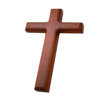 32cm Wall Jesus Catholic Cross Church Ornaments Craft Pendant Decor Wall Decorations Mahogany Cross For Home Decor