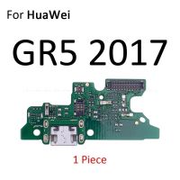 ปลั๊กชาร์จพอร์ต Usb แท่นชาร์จพลังงาน Mic Flex Cable บอร์ดไมโครโฟนสำหรับ Huawei Y9 Y7 Y6 Pro Y5 Gr5ชั้นหนึ่ง