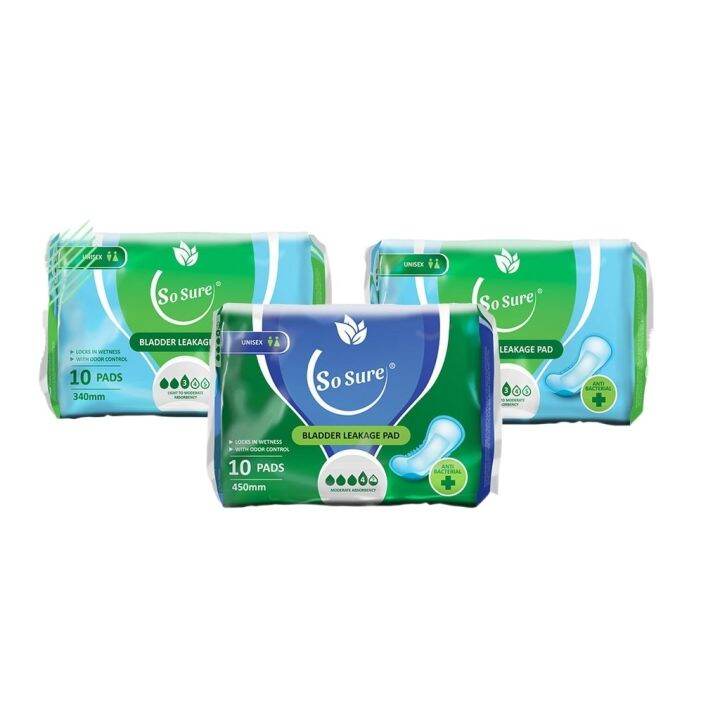 COD So Sure Bladder Leakage Pads Combo Lazada PH