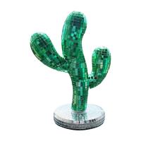 Reflective Mirror Ball Decorations Simulation Cactus Disco Ornaments Handcrafted Decoration Supplies for Nightclubs Festivals and Bars thrifty