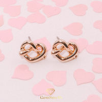 GemSmyth.Argento | I Love Pretzel Earrings