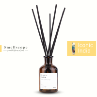 Smellscape 110 ml. ก้านไม้หอมปรับอากาศ ก้านหอม ก้านไม้หอมกระจายกลิ่น Homemade Reed Diffusers (กลิ่น Iconic India)