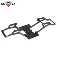 Carbon Fiber LCG Chassis Kit for 1/10 RC Crawler Cheater Rigs SCX10 II Element Enduro Trail Truck Servo on Axle Mount