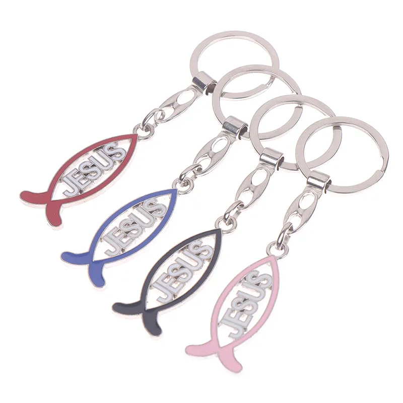 Christian on sale fish keychain