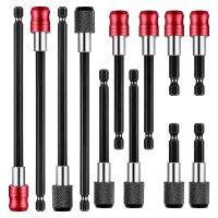 12Pcs Drill Bit Extension 1/4 Inch Hex Shank Bar Socket Screwdriver Bit Holder and Extension Chuck Adapter Set