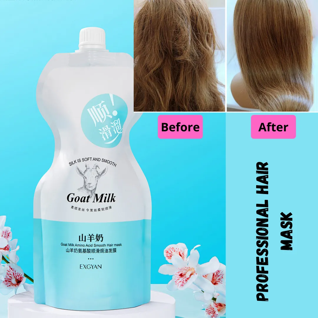 G9 Exgyan Goat Milk Professional Hair Mask Strengthening Healthy Hair  Treatment Dry Split Hair 500g | Lazada