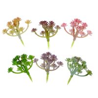 【YF】﹉☒❡  Multicolor Flocking Artificial Succulents Small Cactus Plastic Arrangement Accessories Wall