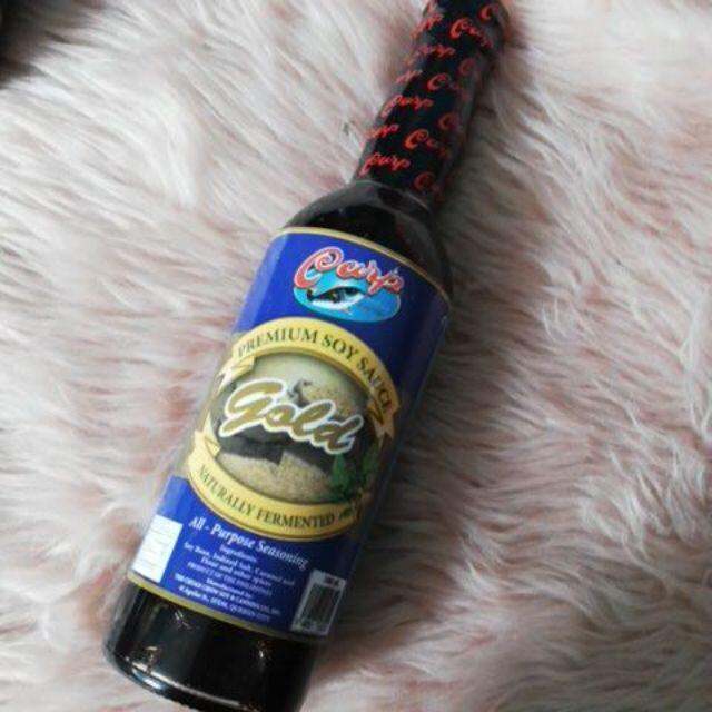 CARP GOLD SOY SAUCE / SOYA PATIS/ OYSTER SAUCE/ CANE VINEGAR 350 ML
