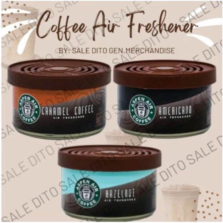 Aspen Air Freshener/Car Coffee Scent/ Americano/Hazelnut/Caramel/ Caffe