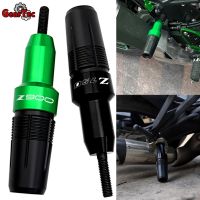 ❧♂สีดำกันตกสำหรับ Kawasaki Z750 Z900 Z 750 Z900SE Z900RS 2021 2022อุปกรณ์เสริมรถจักรยานยนต์แผ่นเลื่อนไอเสียอุปกรณ์ป้องกันการกระแทก