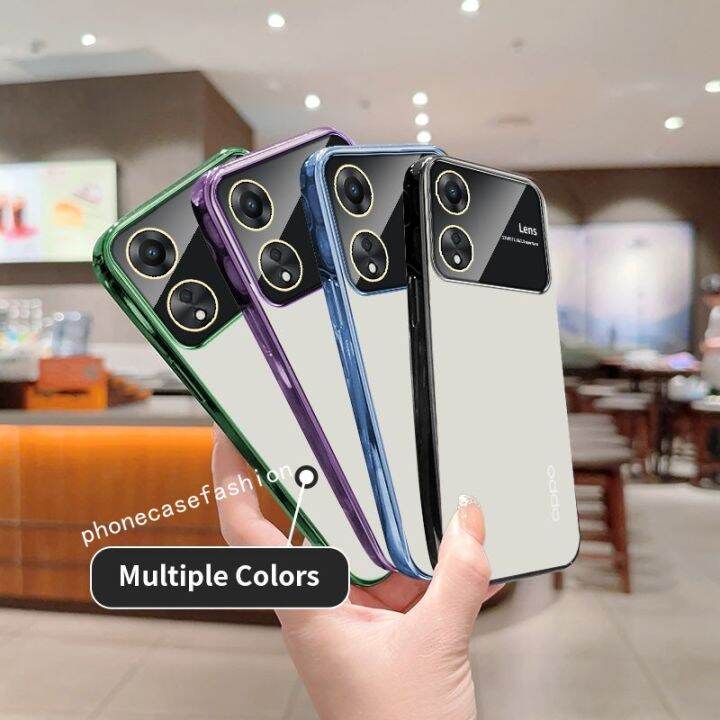 เคลือบเคสใสสำหรับ-oppo-a98-a78-a17-nfc-a17k-4g-5g-ซิลิโคนนิ่มเคสมือถือกันกระแทกเลนส์ป้องกันกล้องคลุมทั้งหมด